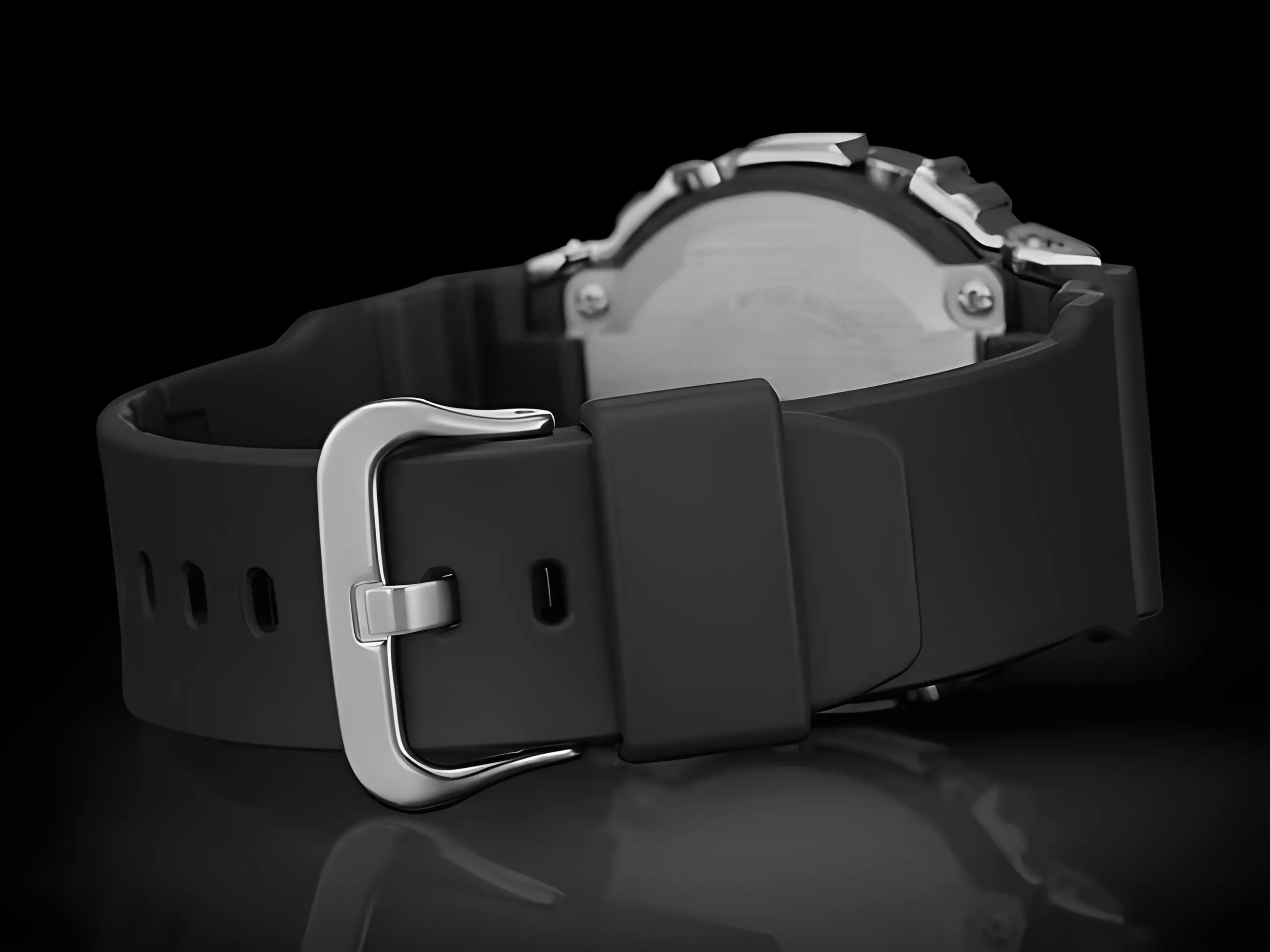 Casio G-Shock G-STEEL - Jam Tangan Digital Pria - Stainless Steel Case - Black Resin Strap - GM-5600-1D