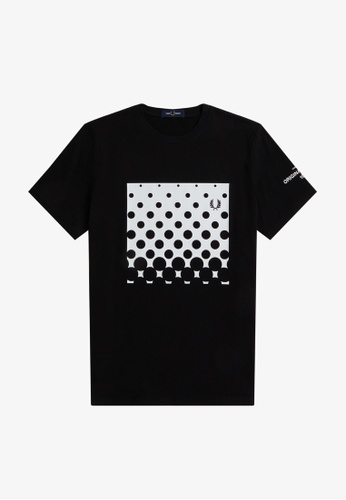 Fred Perry black M3630 - Ombre Graphic T-Shirt - (Black) 22F5BAA4F38D05GS_1