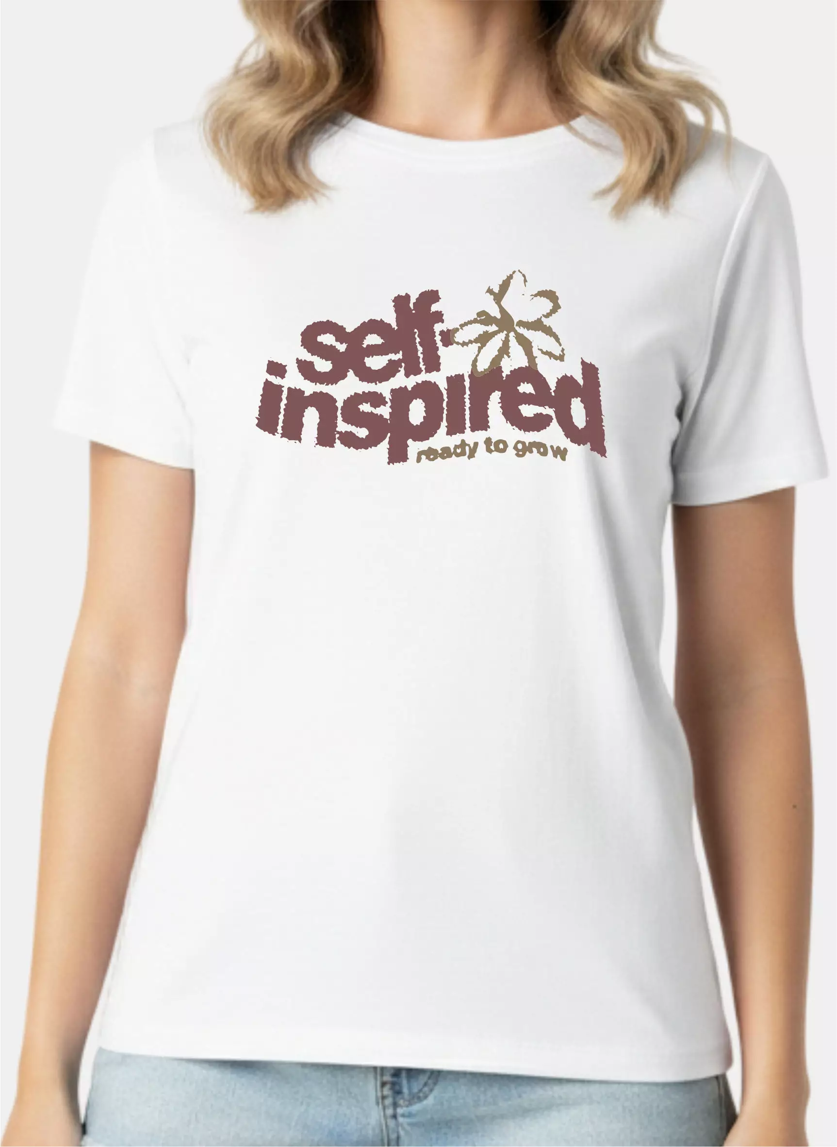 TONIQUE Kaos Wanita 24S Katun Combed Grafis Reguler Fit Putih Tshirt POISE Cotton Combed 24S Graphic Tshirt Regular Fit White Tshirt