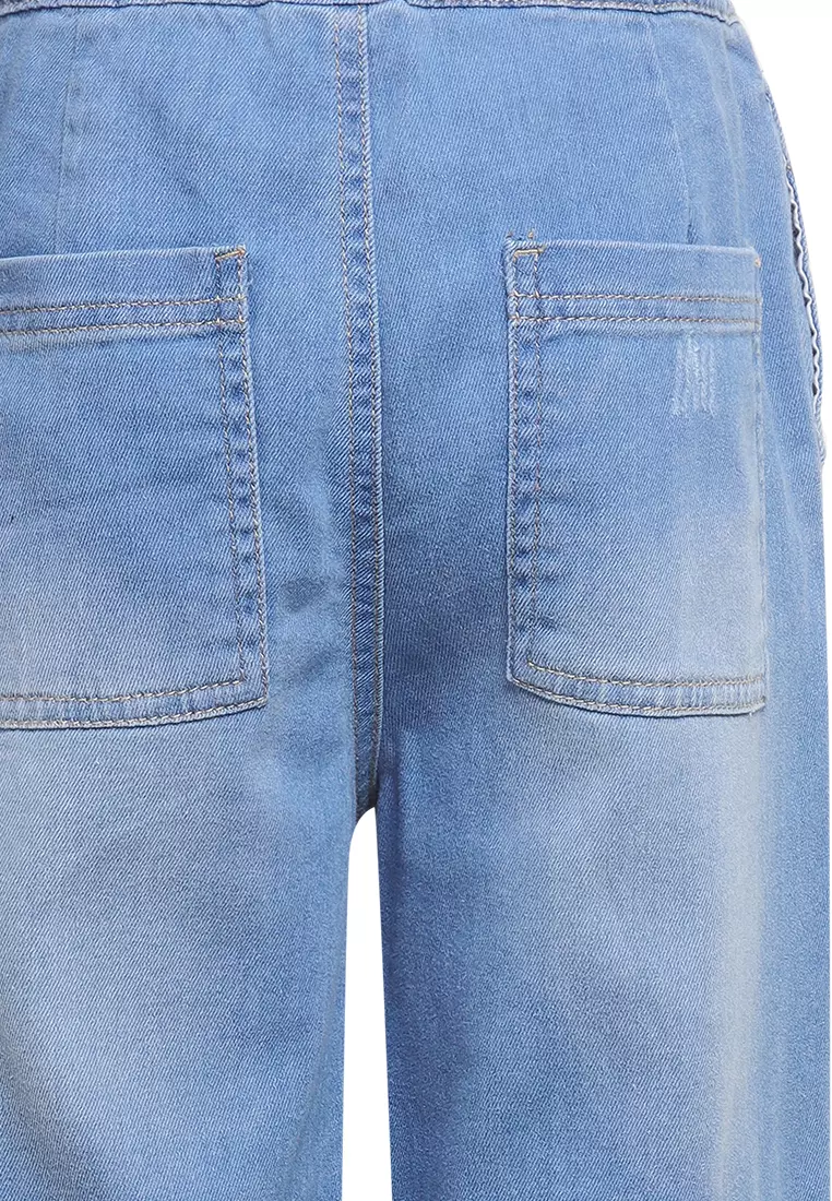 Pito Dito Girl Rileigh Celana Jeans Panjang anak Biru Muda - Size 4