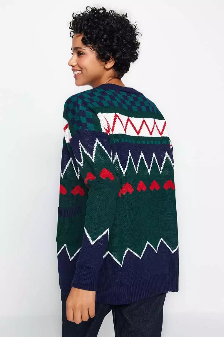Geometric cardigan on sale