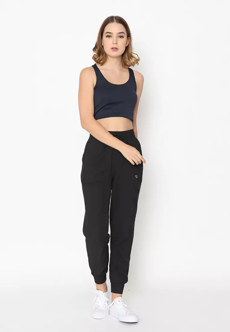 FITWEAR - Jogger Olahraga Wanita PETRA TRACK - JET BLACK