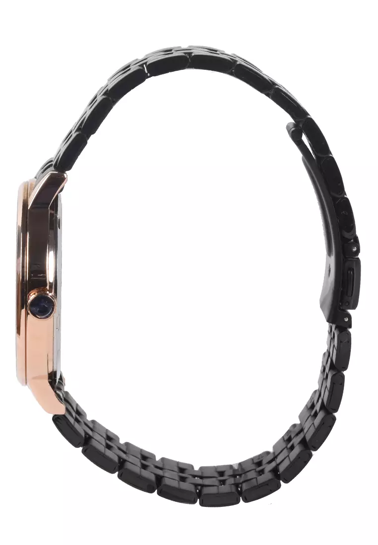 Alfa Sapphire - Jam Tangan Pria - Rosegold Black - Stainless Steel - 88169M-F