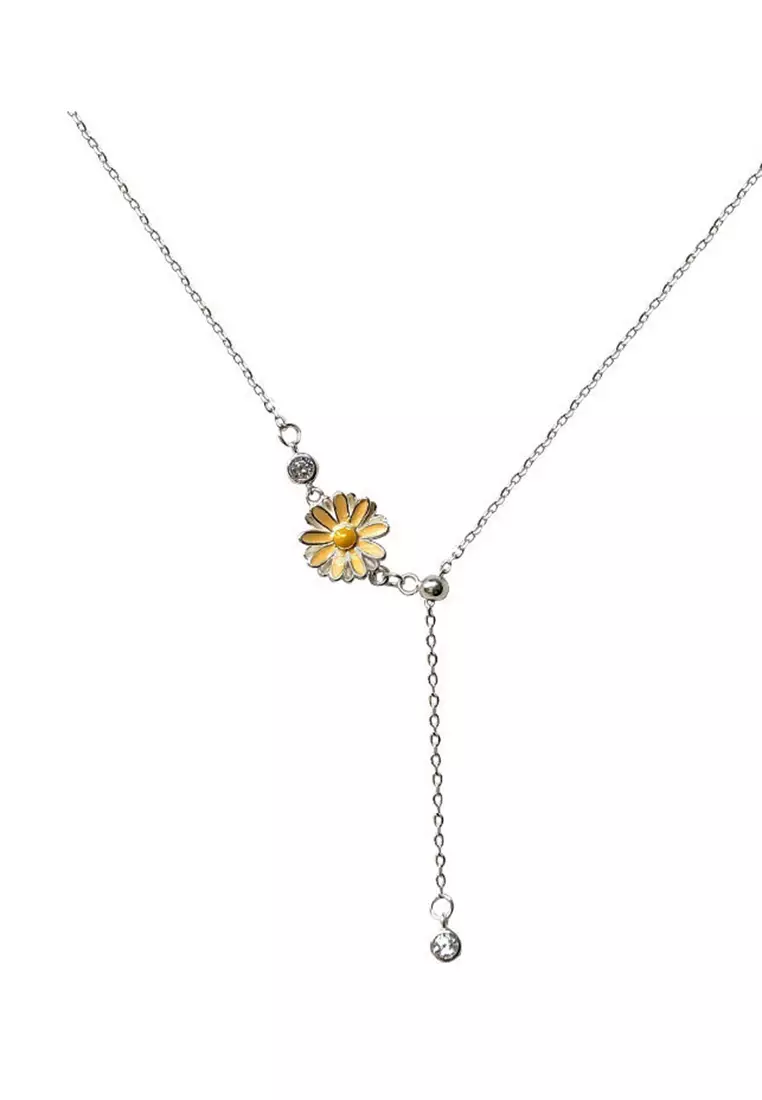 Gold on sale daisy necklace