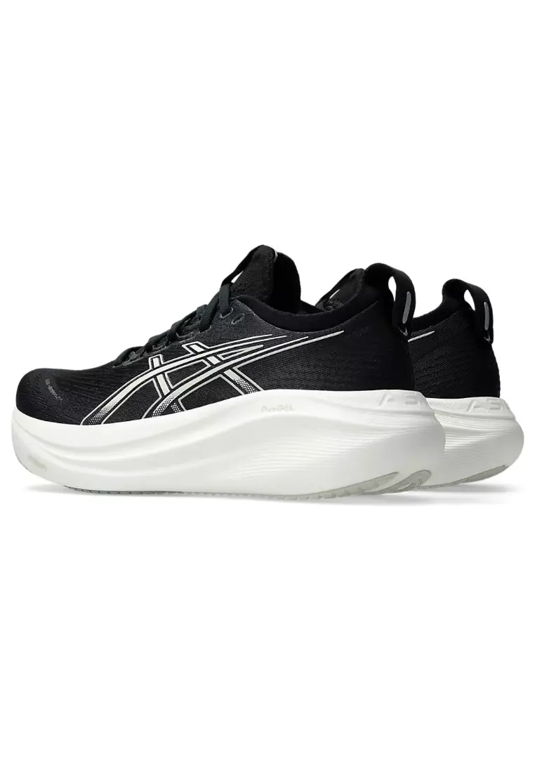 GEL-NIMBUS 27 (D WIDE) WOMEN RUNNING SHOES (BLACK)