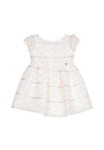Jual Mayoral Embelished White Organza Dress Original Zalora Indonesia