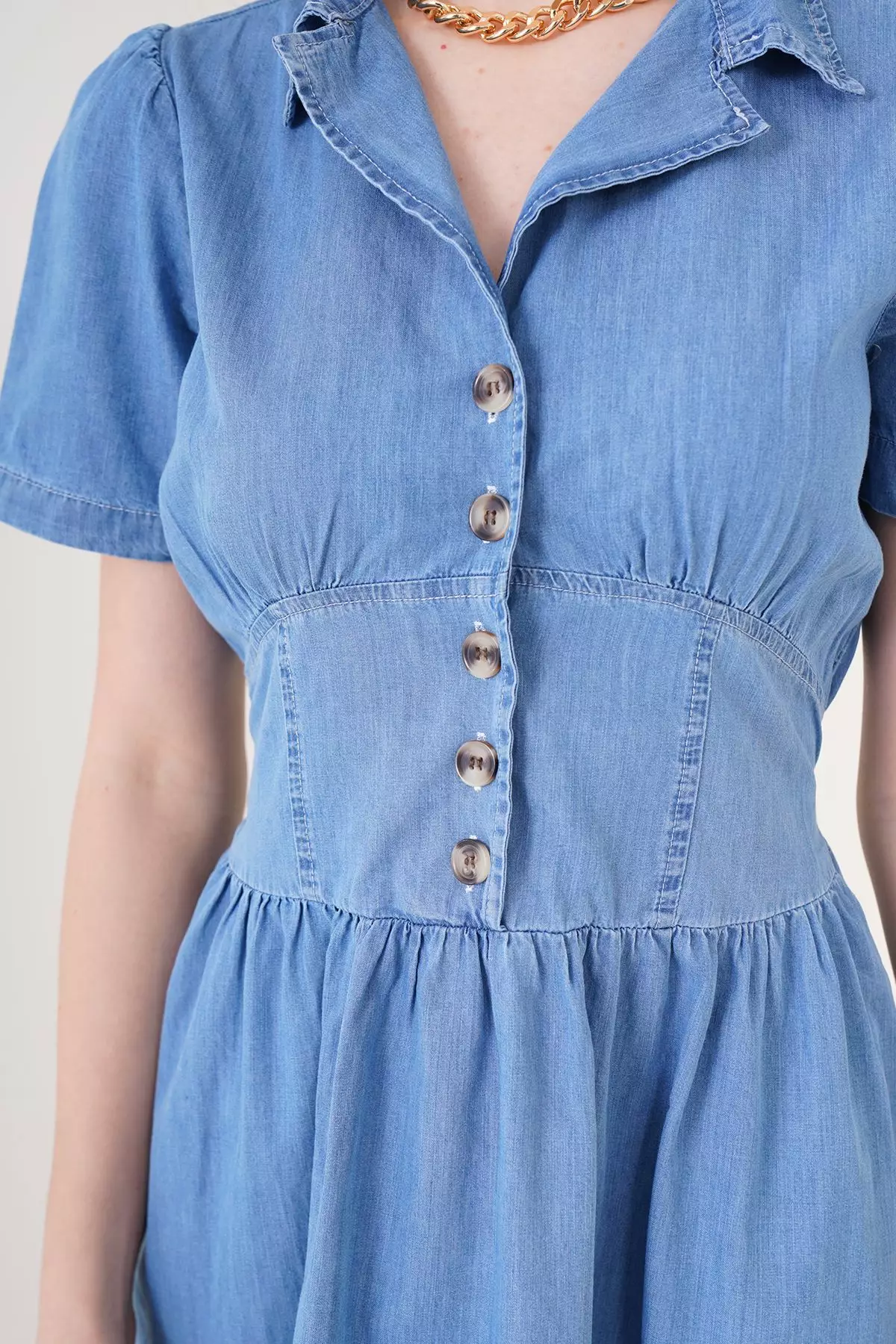 Denim Midi Dress
