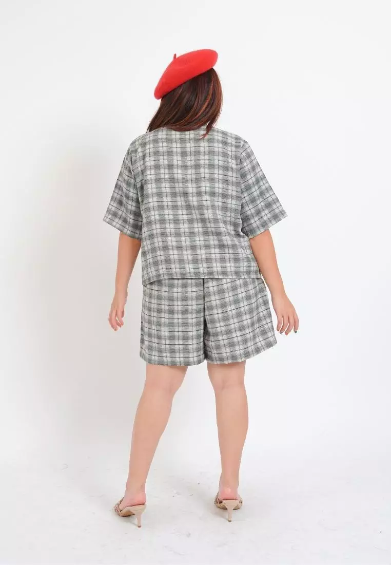 Plus Size Set Blazer Seoul Green