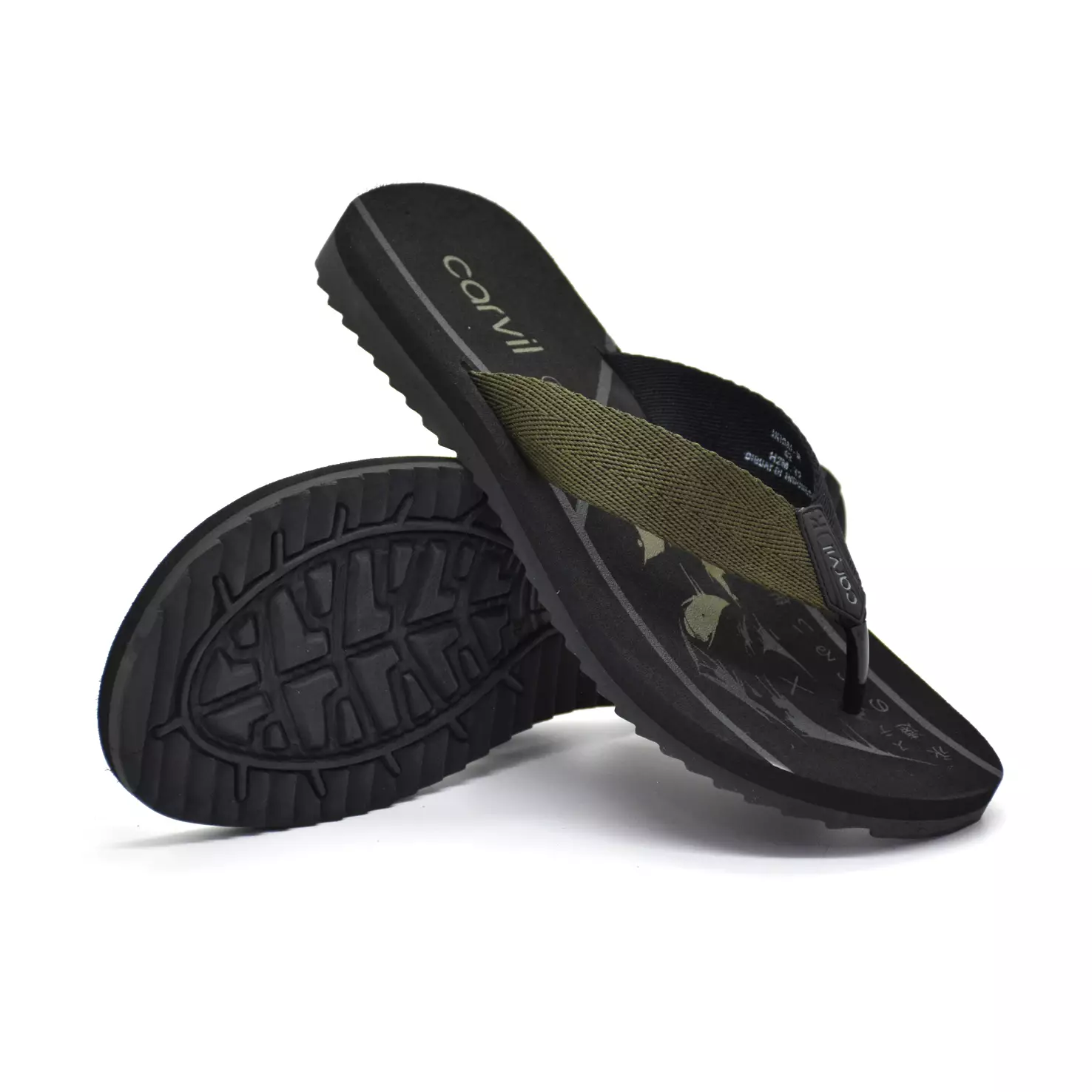 Carvil Sandal Pria Ikigai-M Black/Olive