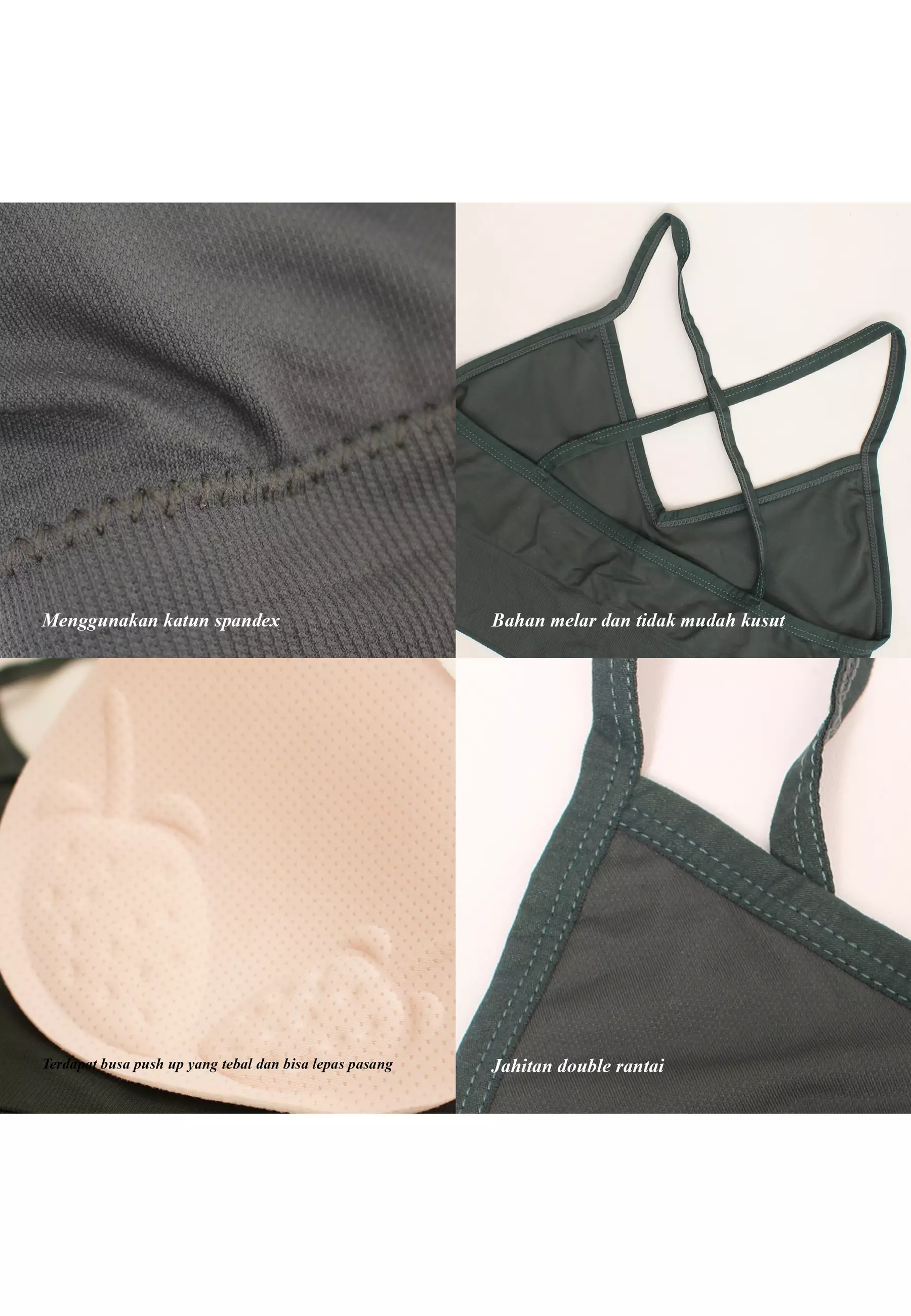 You’ve (YouHave) Bh Sport Bra Wanita Sport BH Sport Busa Tipis 100109