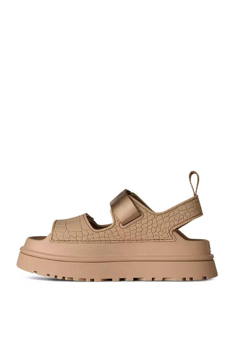 Women's GoldenGlow Embossed Sandal - Mustard Seed (1175311-MDSD)