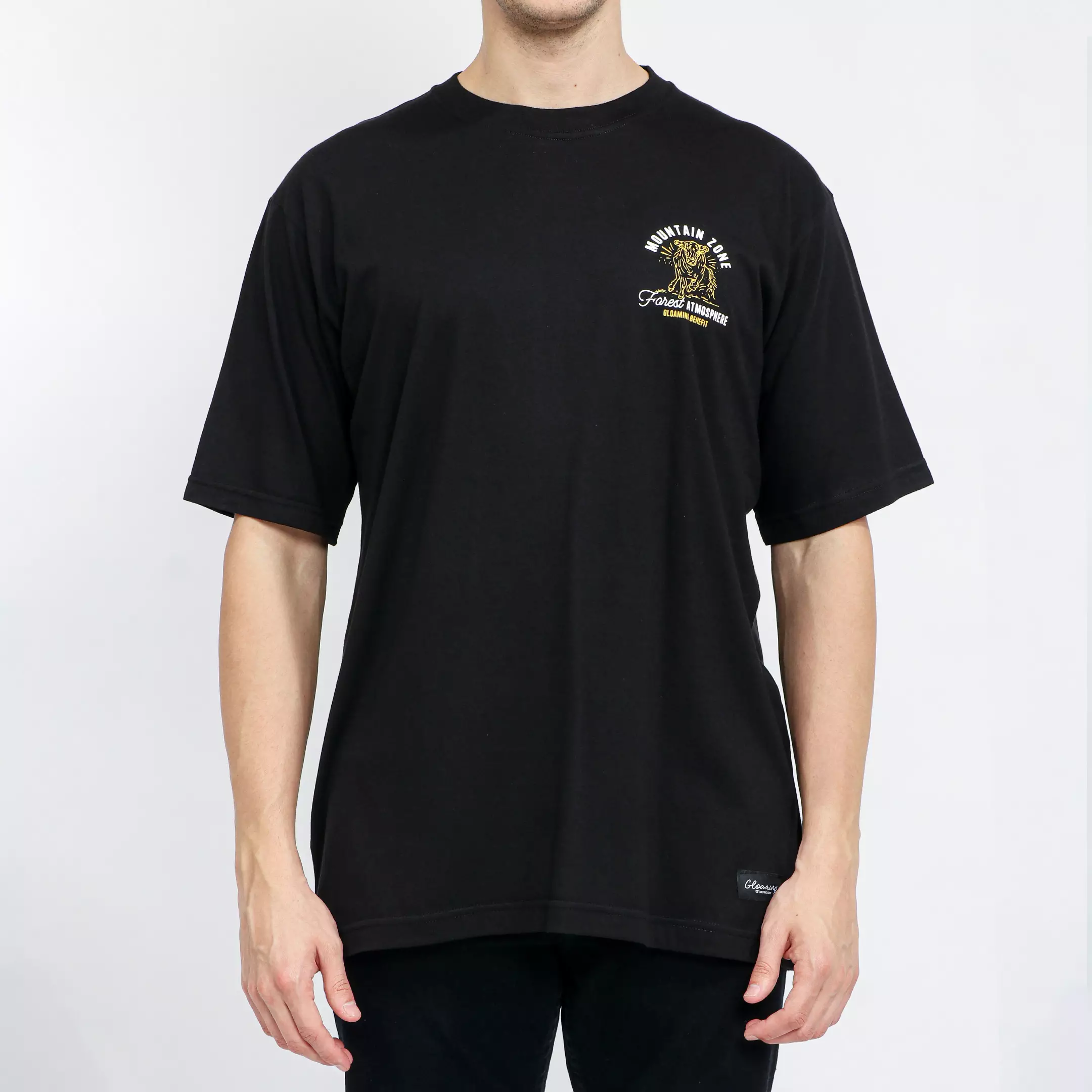 Kaos Design Mountain Zone Hitam Unisex