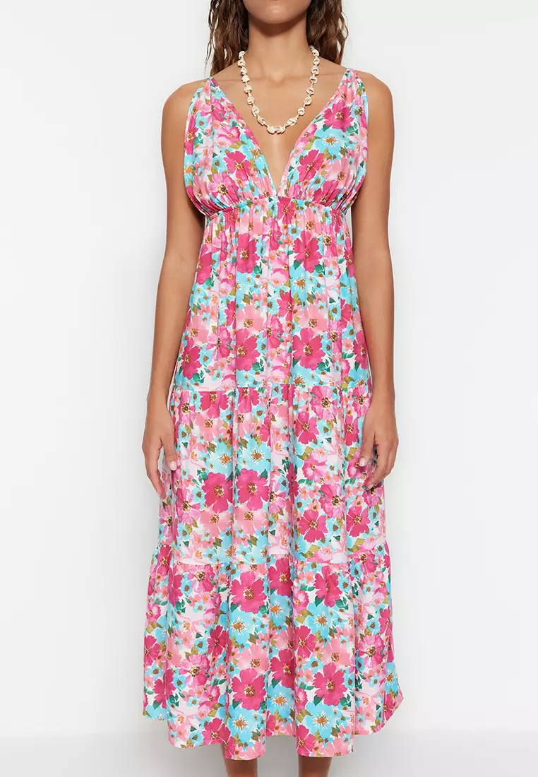 Buy Trendyol Floral Beach Dress 2024 Online ZALORA Singapore
