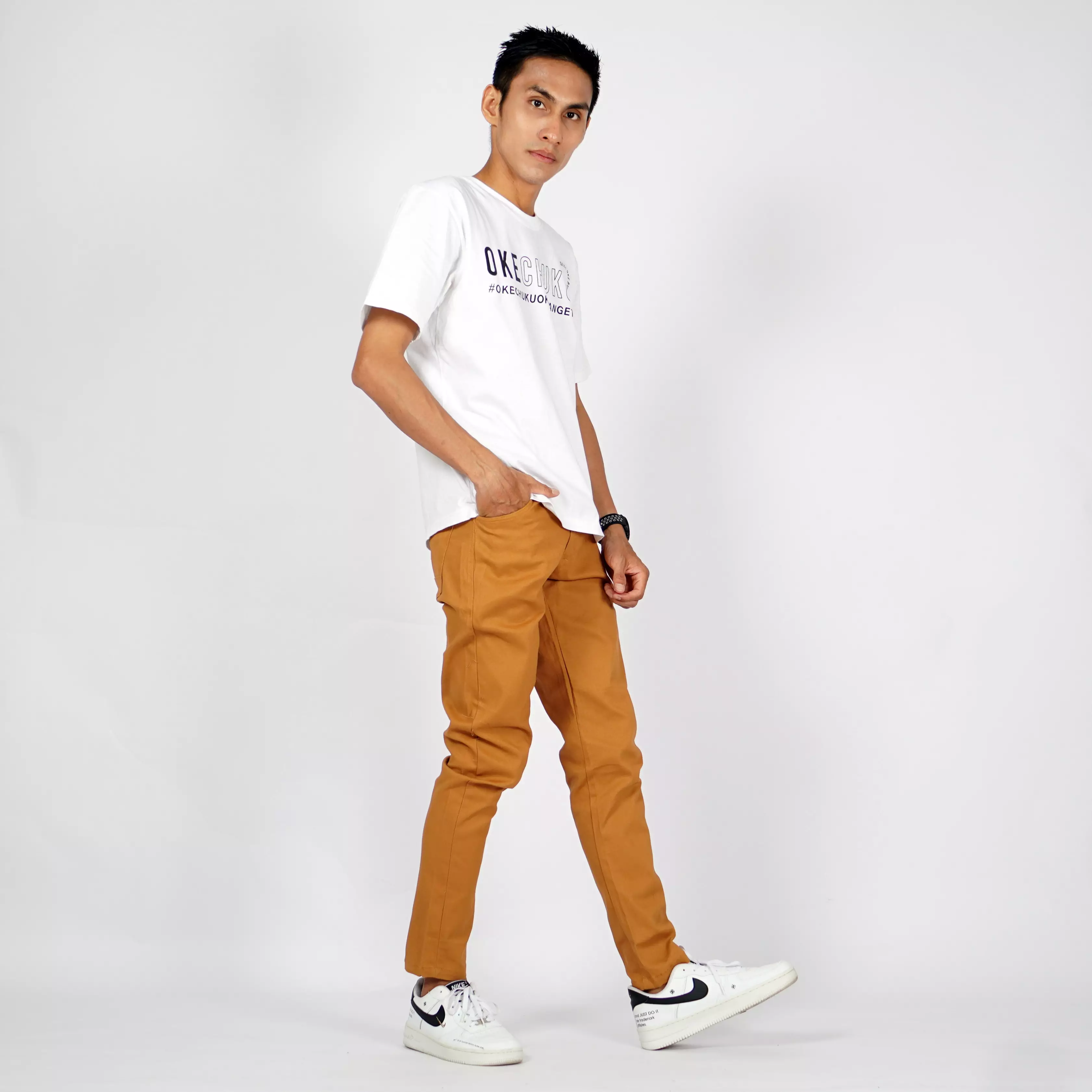  Jay Celana Chino Slimti Pria Celana Panjang Pria - MUSTARD