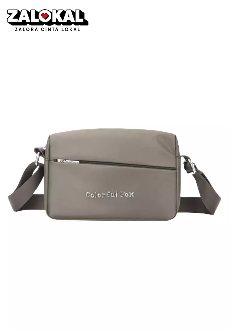 Tas Selempang Wanita Sling Bag Wanita Shoulder Bag Wanita ORIGINAL - Brown Metal