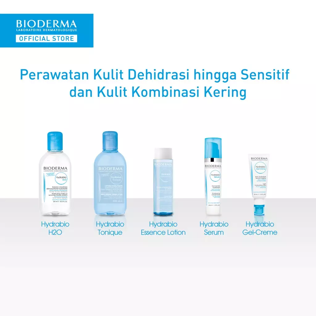 Bioderma Hydrabio H2O 250 ml - Micellar Water untuk Kulit Dehidrasi / Kering Dan Sensitif