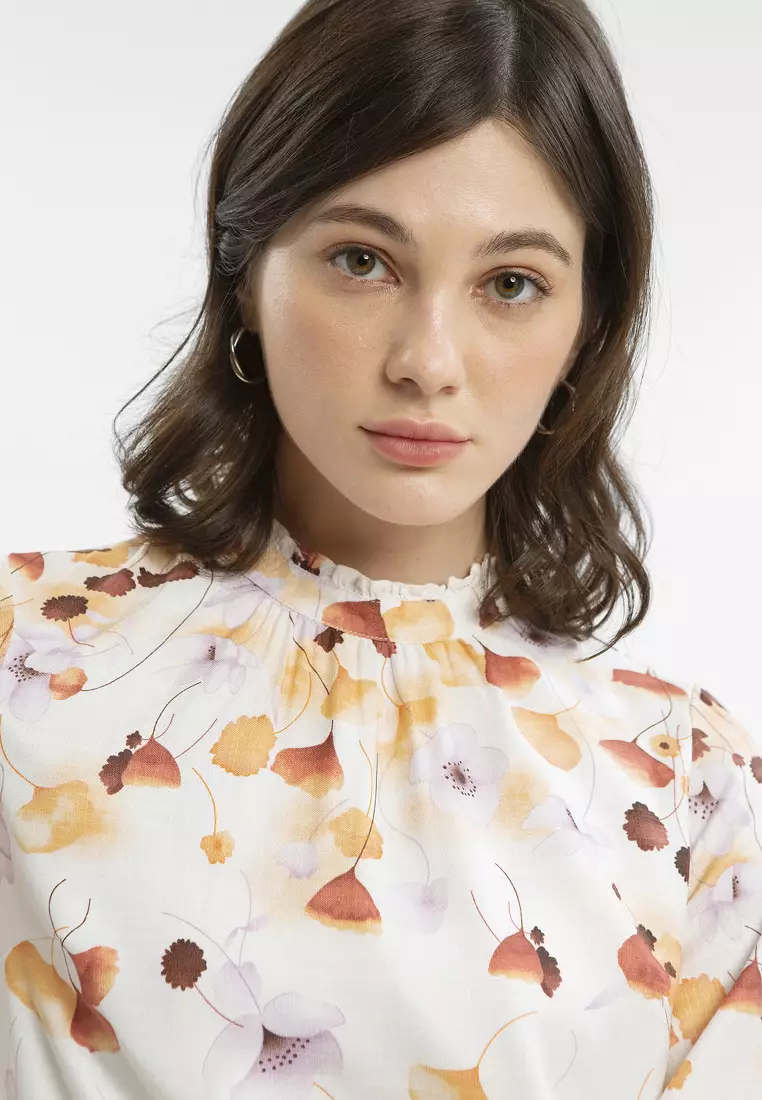 Minimal Monica Blouse Coral