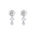 Glamorousky white 925 Sterling Silver Simple Fashion Geometric Earrings with Cubic Zirconia F8306AC6C3CA66GS_1