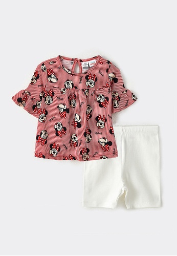 Buy LC WAIKIKI Crew Neck Short Sleeved Minnie Mouse Printed Baby Girl  T-Shirt And Leggings 2-Pack Set 2023 Online | ZALORA Singapore