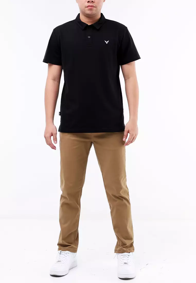 Collared Waffle Short Sleeve Polo