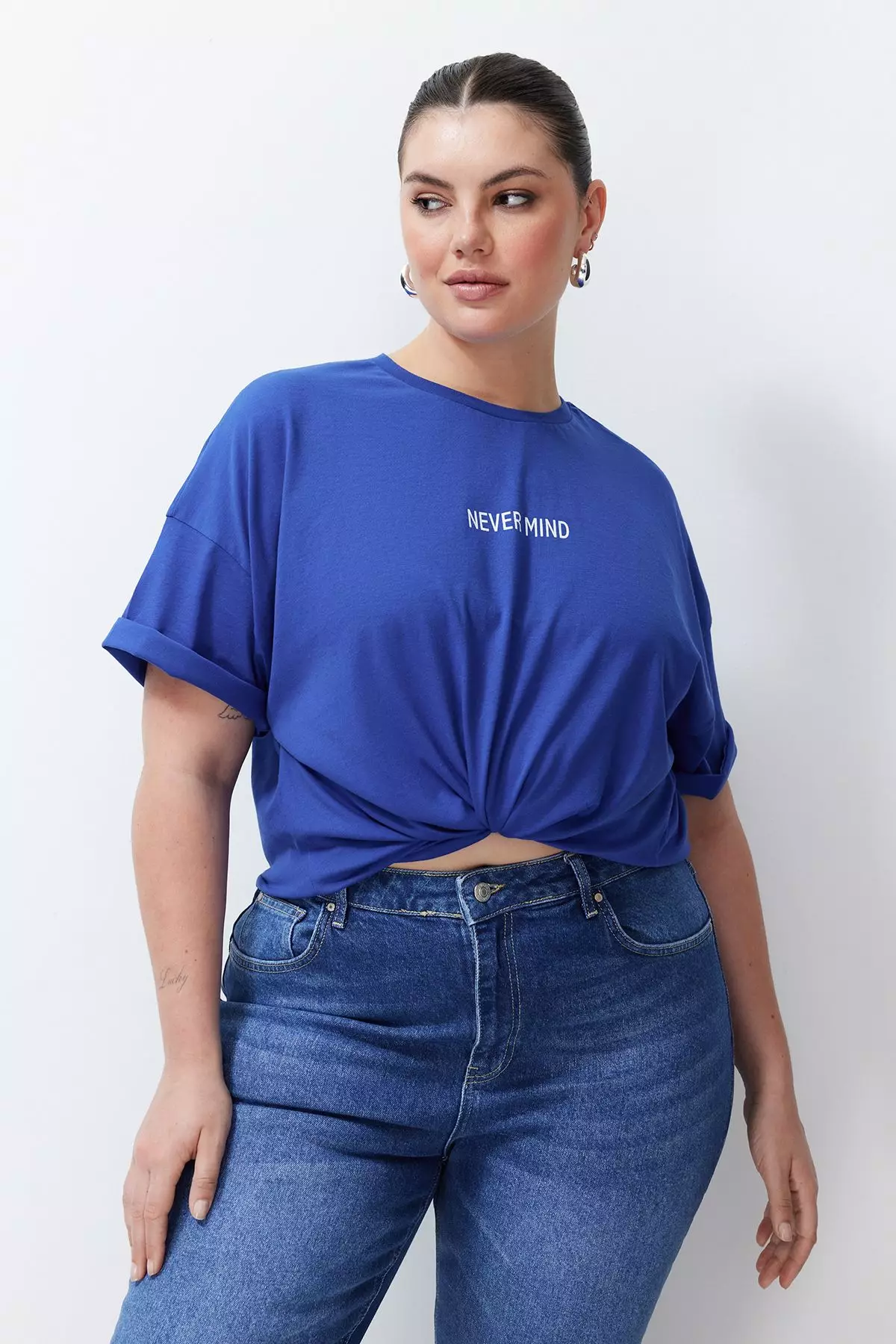 Plus Size Cotton Oversized T-Shirt