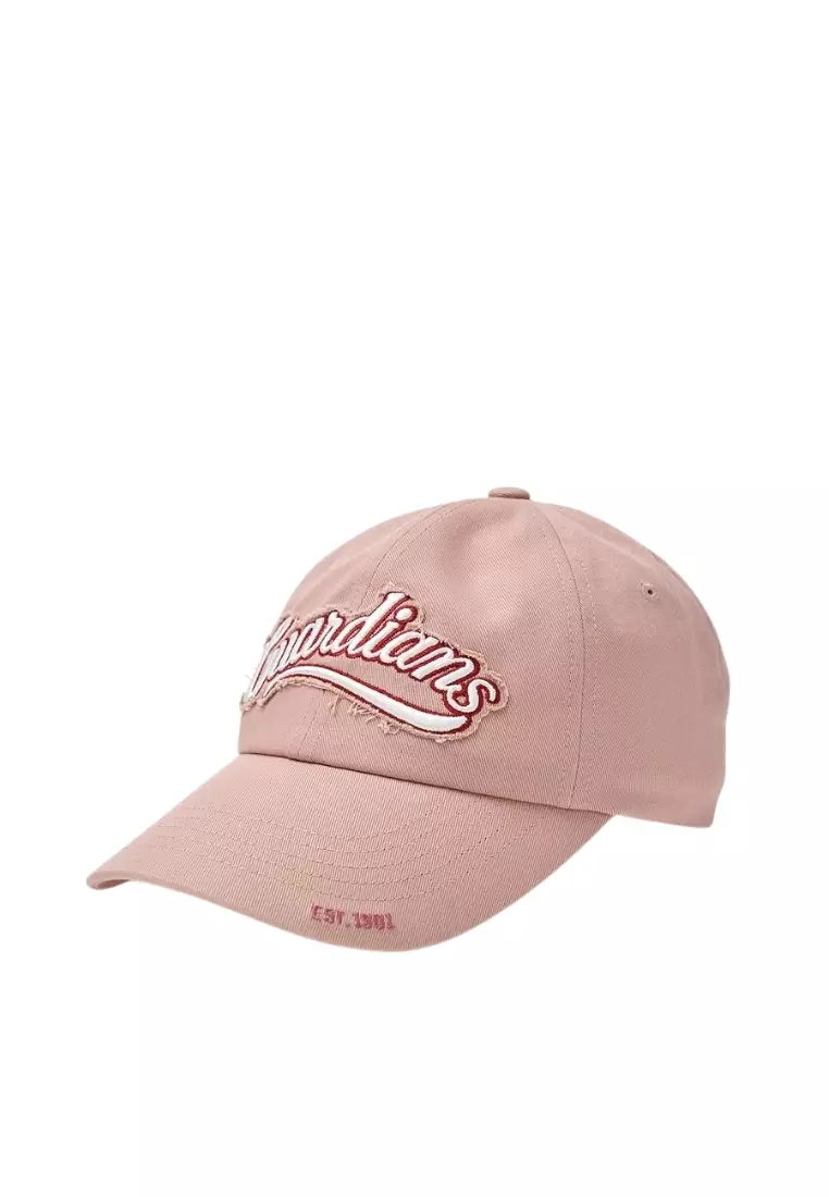 Varsity Vintage Cursive Damage Unstructured Ball Cap - Cleveland Light Peach
