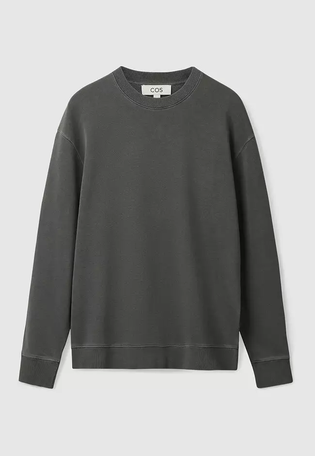 Cos top black sweatshirt