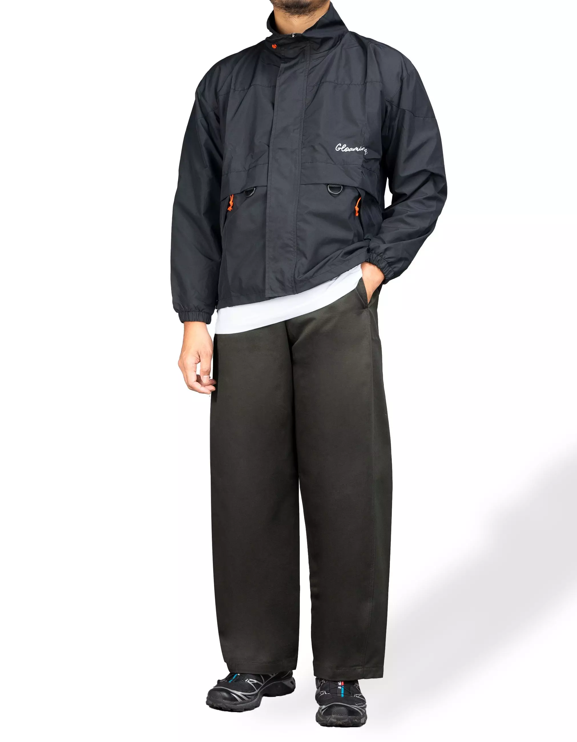 Gloaming Celana Barrel Twill Baggy Unisex Grey