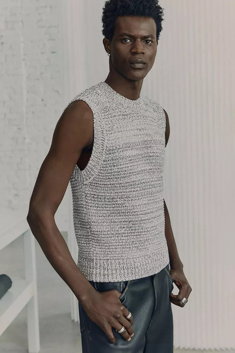 Knitted vest top