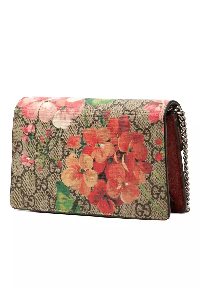 Pre-Loved Gucci Mini Gg Supreme Blooms Dionysus Crossbody