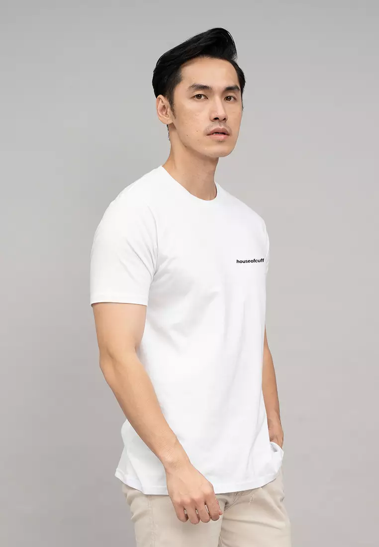 Houseofcuff T-shirt Kaos Polos Pendek Putih Tersedia Size S-4XL