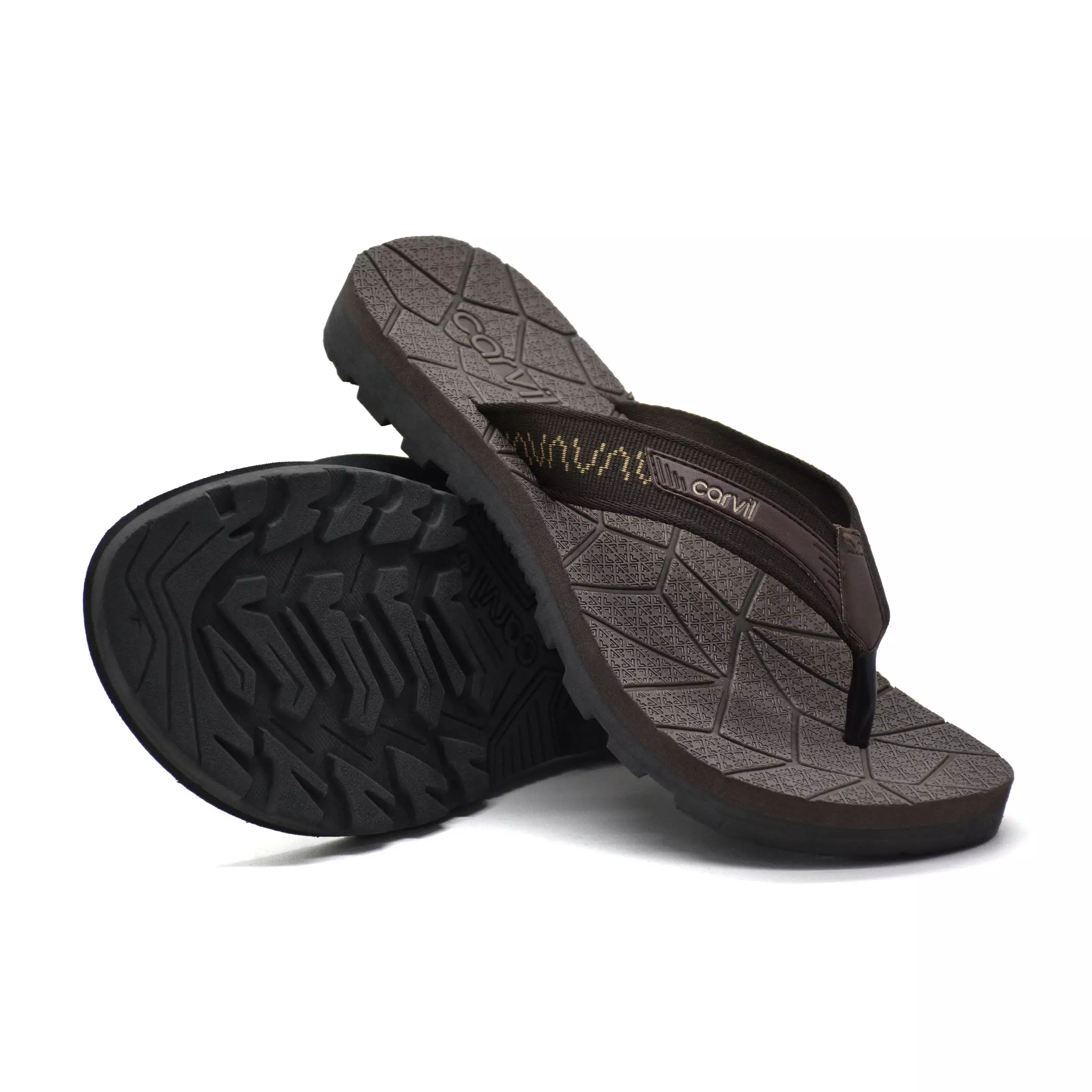 Carvil Sandal Pria Elvigo-Me Brown/Beige