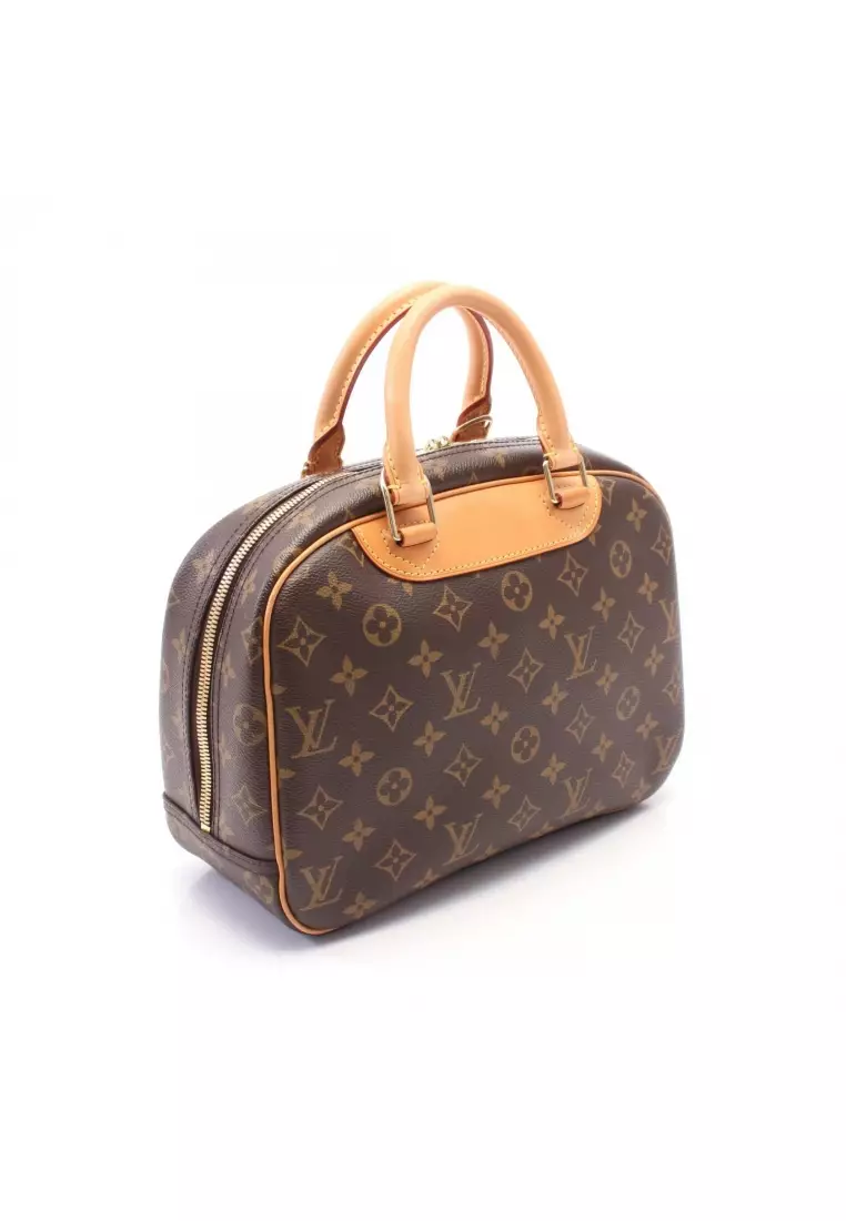 Pre-Loved Louis Vuitton Trouville monogram Handbag PVC leather Brown