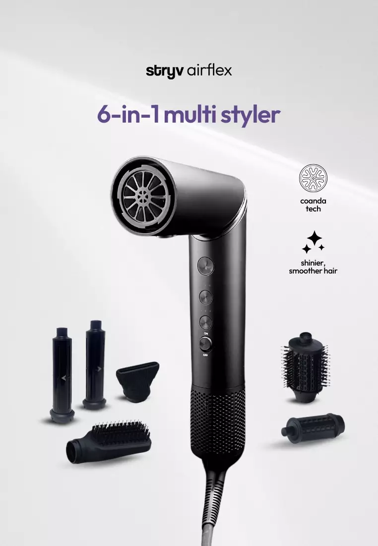 Airflex 6-In-1 Straightener and Curler / Multi-styler and Dryer