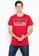 Freego red Round Neck Embosed Tonal Print T-Shirt 02846AA20A98C4GS_1