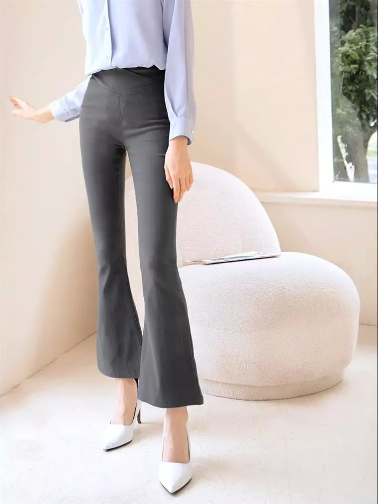 OBSTYLE S Small Waist Expert．Elastic High Waist Abdominal Magic Bell-bottom  Pants《BA6896》 2024, Buy OBSTYLE Online