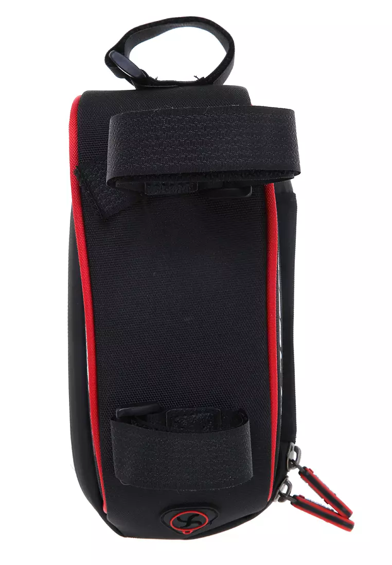 Qian Bicycle Bag Tas Sepeda Waterproof Smartphone 6 Inch Cable Management Material Nylon ORIGINAL - Red