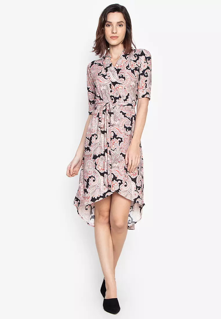 Printed Wrap Dress