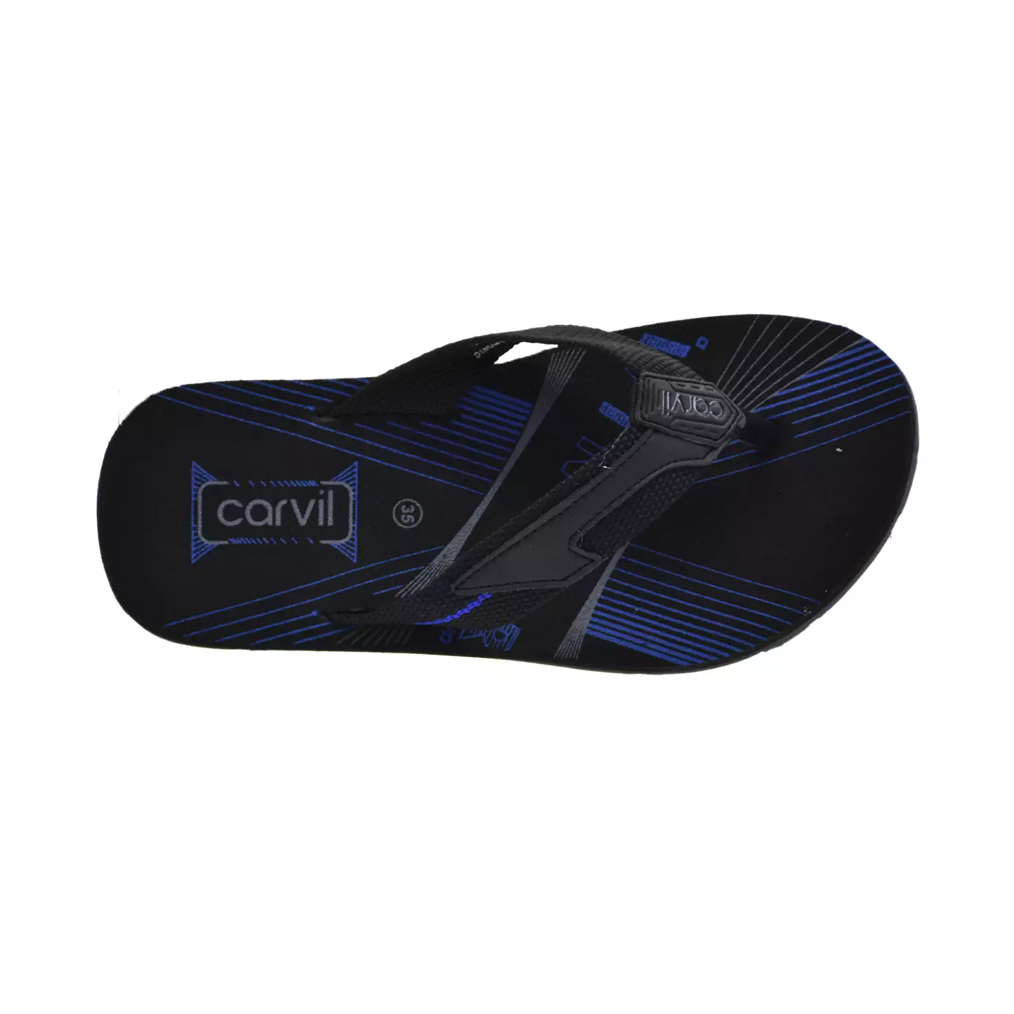 Carvil Sandal Anak Wintaro-TP Black/ Royal Blue