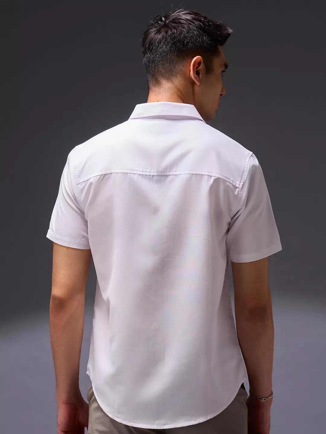 OXCON Easy Shirts Kemeja Tangan Pendek White