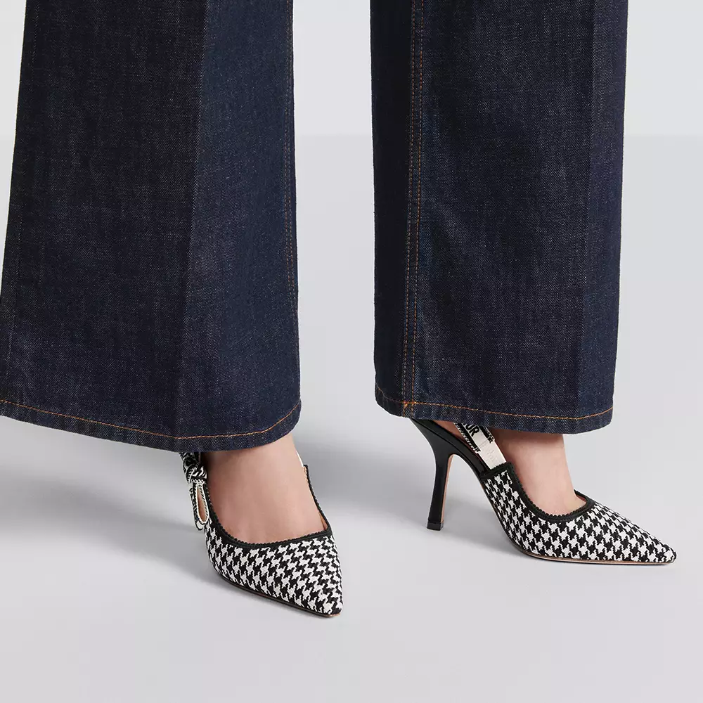 Jual Christian Dior Christian Dior Slingback Pump Heels Embroidered