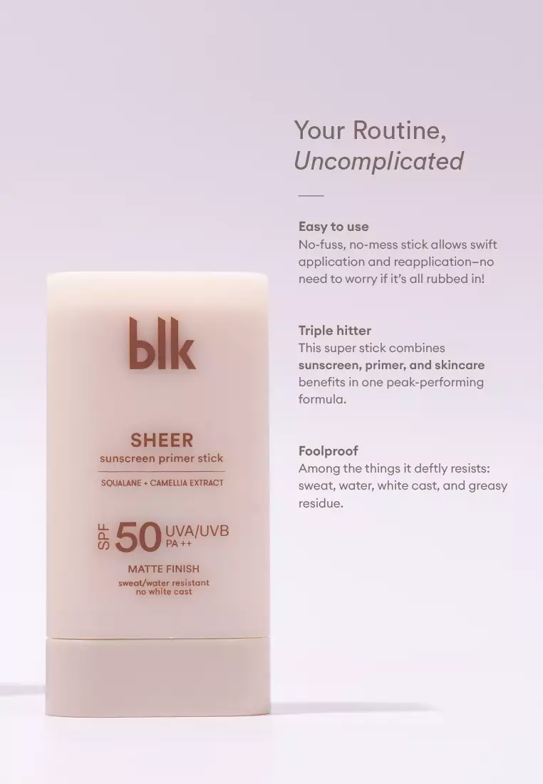 universal sheer sunscreen primer stick SPF50 UVA/UVB PA++ 20g