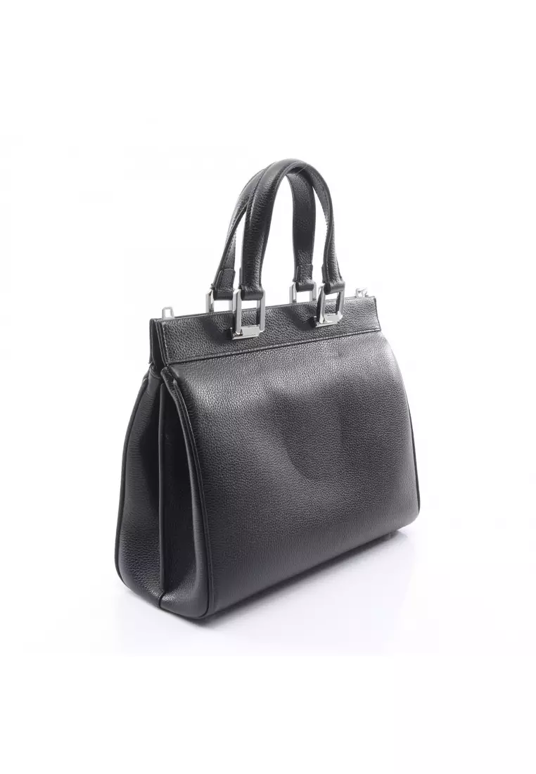Pre-Loved Gucci Zumi Small 2WAYTop handle bag Handbag leather black