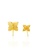 Mistgold gold Glacier Ivy Earstuds in 916 Gold FDBC6AC467BEBBGS_3