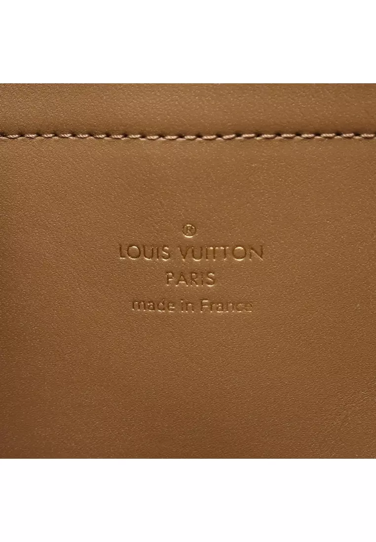 Pre-Loved Louis Vuitton Utility crossbody monogram Handbag PVC leather Brown 2WAY