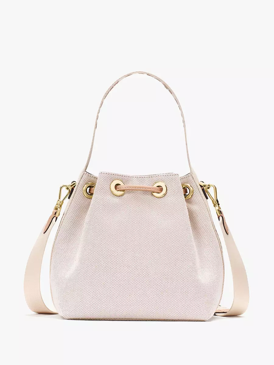KL048 Kate Spade Kip small bucket canvas (960) Light fawn 