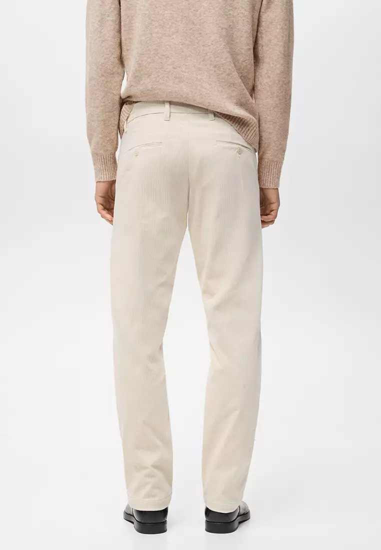 Corduroy Slim-Fit Trousers