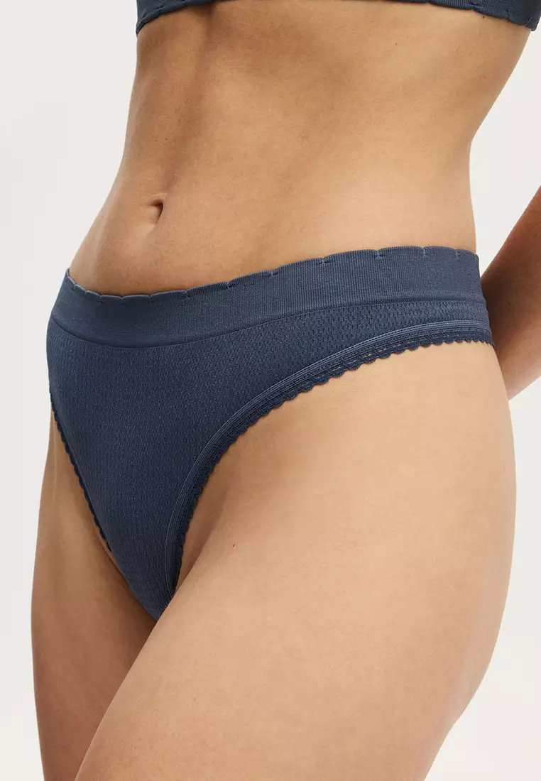 Seamless High Cut G String Brief