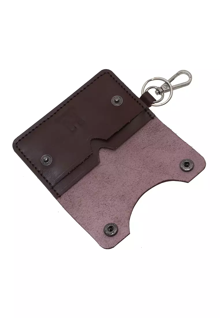 Elgreno Dompet STNK Gantungan Kunci Motor Mobil Handmade Many Slot Material Genuine Leather Kulit 322 ORIGINAL - Brown