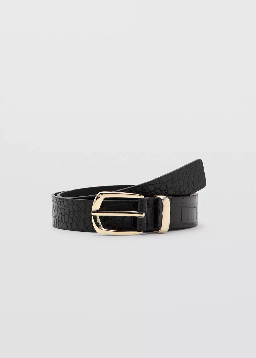 Sabuk efek kulit croco